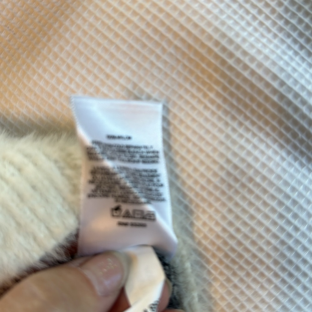 Express Zebra Print Fuzzy Sweater Size Small - image 5